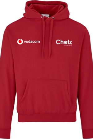 Mens Essential Hooded Sweater - Red